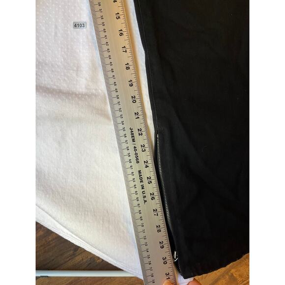 Fashion Nova Men Jeans size 40 Black Mid Rise Straight Leg - Picture 5 of 11